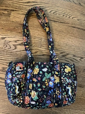 Винтажный Vera Bradley Дамская сумка сумочка таверна на зеленый США единорог белка олень - Изображение 1 из 4