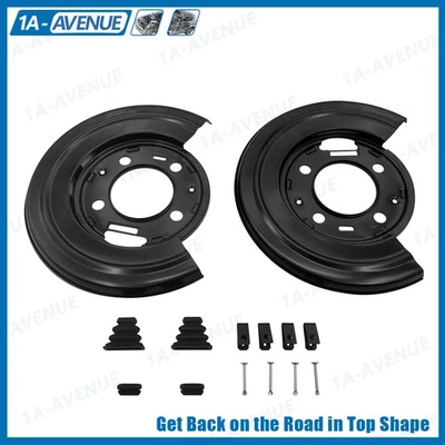2 Pcs New Rear Brake Dust Shield Fits For 1999-2015 Ford F250 F350 Excursion Foto 1 de 4
