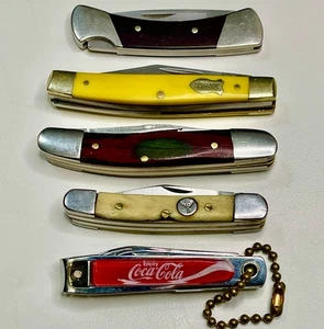 LOT of (5) -- BUCK USA ++ SCHRADE USA ++ WHITETAIL ++ BELL KOREA ++... - Picture 1 of 24