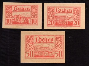 LOCHEN  -  AUSTRIA NOTGELD - 10, 20, 50 Heller - Bild 1 von 2