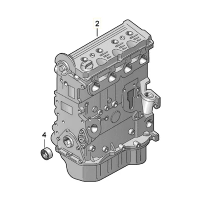Conjunto de motor Audi A4 A5 Q5 2010-2012 usado OEM 06H100035H Foto 1 de 4
