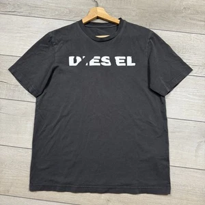 Diesel Just Broken Logo T-Shirt grey Distressed Graphic Tee Men Sz M Streetwear - Picture 1 of 8