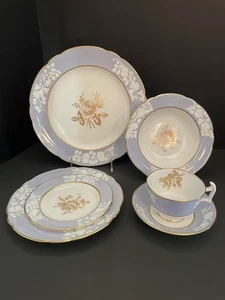Juego de cena Spode Maritime azul oro rosa Y6643 Inglaterra 6 piezas - Imagen 1 de 24
