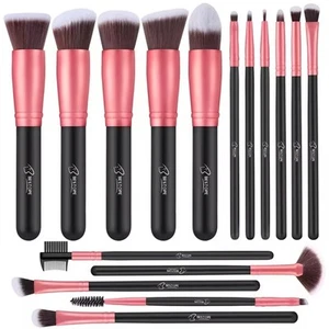 Makeup Brushes Makeup Brush Set - 16 Pcs BESTOPE PRO Premium Synthetic Founda... - Picture 1 of 3