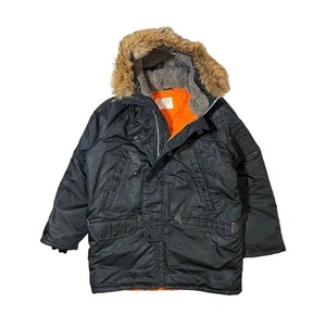 Jacke Flieger Herren Typ N-3B blau Kapuze golden Fleece Schnorchel 50er Jahre Talon USAF - Bild 1 von 6