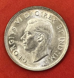 Canadá 1937 25 centavos de plata, elección de gema sin circular. - Imagen 1 de 3