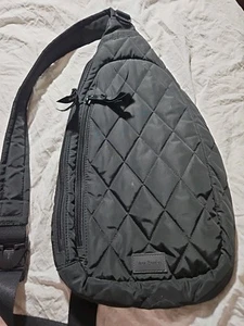 Vera Bradley ReActive Mini Sling Bag Backpack Crossbody Black - Picture 1 of 6