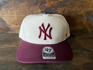 New York Yankees '47 2 Tone Team Logo Hitch Adjustable Snapback Hat OSFM NWT - Picture 1 of 5