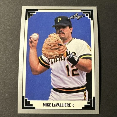 1991 Leaf Mike LaValliere #15 Pittsburgh Pirates - Image 1 of 2