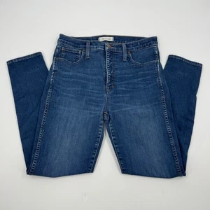 Madewell Damen 10 High Rise Skinny Jeans Dark Wash Denim Größe 30 - Bild 1 von 12