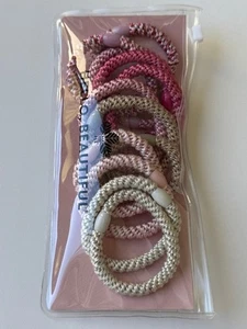 L. Erickson Grab & Go Pony 12 Corbatas para el Cabello con Cuentas Ovaladas Cosmo Ice Nuevo Envío Gratuito - Imagen 1 de 4