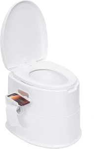TOILETTE POUR CAMPING BLANC PLIABLE NEUF - Imagen 1 de 1