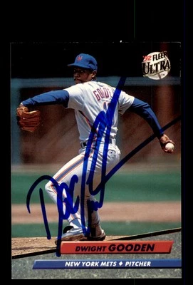 Signed Baseball Card Auto Dwight Gooden 1992 Ultra #232 New York Mets - Image 1 of 2