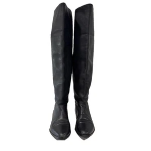 Damen Seychellen Stiefel lang schwarz gebraucht 8,5 (20” Länge) - Bild 1 von 13