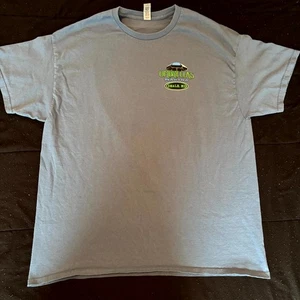 Umbrella’s Marina Deale MD T-Shirt XL Gildan Heavy Cotton Blue Boat Mermaid Grap - Picture 1 of 6