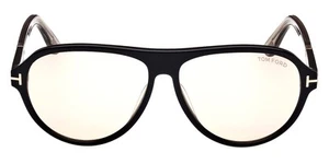 Occhiali da sole uomo Tom Ford FT1080 Quincy nero lucido 59mm nuovi e autentici - Foto 1 di 8