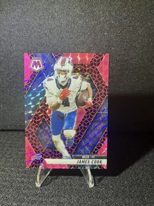 2025 Panini Mosaic James Cook Bookend 1/13 FOTL Pink Spectris Prizm - Picture 1 of 2