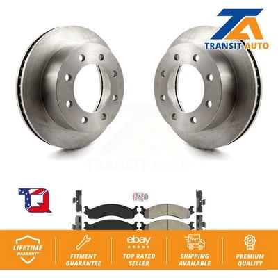 Front Disc Brake Rotors And Semi-Metallic Pads Kit For Dodge Ram 2500 3500 Van - Image 1 of 4