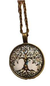 Retro 90s Tree of Life Pendant Necklace - Picture 1 of 1