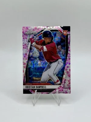 2025 Panini Prizm Kristian Campbell CHERRY BLOSSOM RC /20 SSP - Image 1 of 2