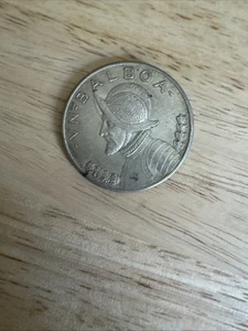 Panama 1934 ~ .900 Silver Balboa ~ U.S. Territiory Exact Coin As Pictured - Picture 1 of 2