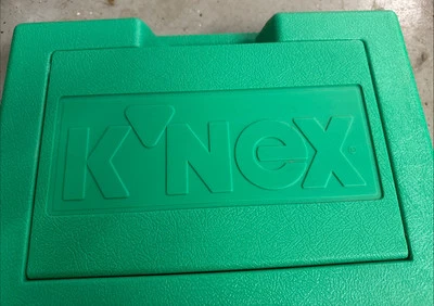 Vintage 1995 K'NEX Kinex Green Storage Carrying Case With LOTS Of Pieces! - Image 1 of 4