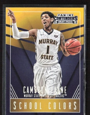 2015 Panini Contenders Draft #7 Cameron Payne School Colors Murray State Racers Foto 1 de 2