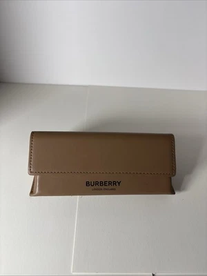 Burberry Camel Brown Soft Leather Eyeglasses Sunglass Case Only - Image 1 of 4