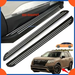 2PCS Running Boards Side Steps Nerf Bar Fits for Nissan Pathfinder 2022 2023 24 - Picture 1 of 4