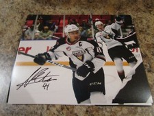 Alex Kannok-Leipert SIGNED 8X10 MATTE PHOTO WASHINGTON CAPITALS (B)