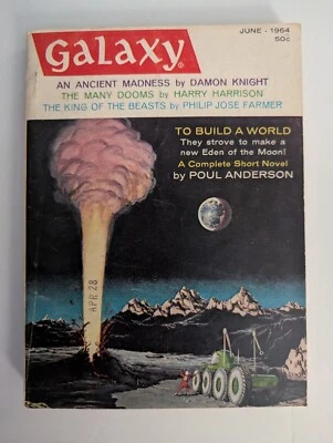June 1964 GALAXY SCIENCE FICTION Magazine Anderson, Knight, Zelazny, Farmer - Image 1 of 2