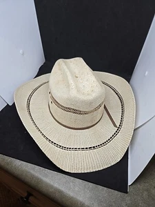 Ariat Bangora Cowboyhut 2 Kordel Stroh goldbraun #A73124 Gr. 7 5/8 TOP - Bild 1 von 7