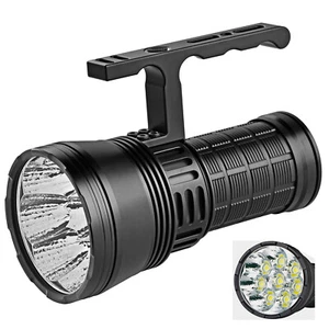 Haikelite 100W High Power Flashlight 60000 Lumen 1300 Meter Range Power Bank - Picture 1 of 18