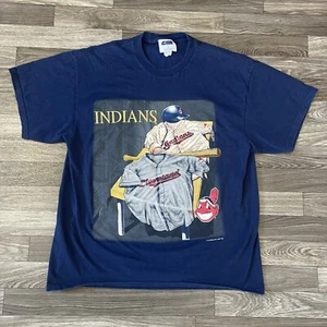 Camisa De Colección Años 90 Cleveland Indians Para Hombre Grande Chief Wahoo CSA Ropa Deportiva MLB  - Imagen 1 de 8