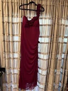 BETSY & ADAM One-Shoulder Kleid Rot Kleid Größe 20 W Brandneu - Bild 1 von 3