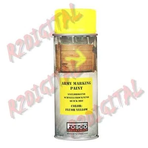 VERNICE ARMI FOSCO SPRAY 400ML FLUOR YELLOW PER PISTOLA FUCILE PLASTICA GIALLO - Imagen 1 de 1