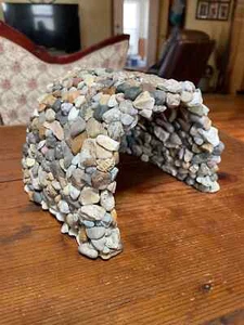 Handmade Extra Large Natural Stone Tank Cave - Aquascaping Frogs Turtles Fish - Picture 1 of 8