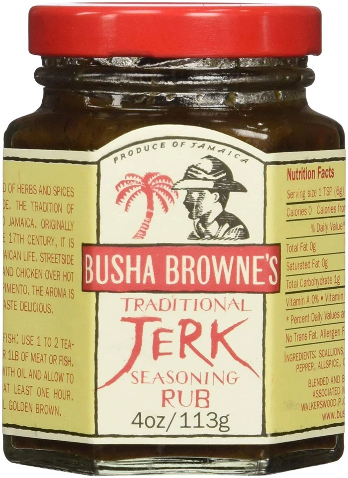 BUSHA Browne Jerk Seasoning Rub 4 Oz Bb13040