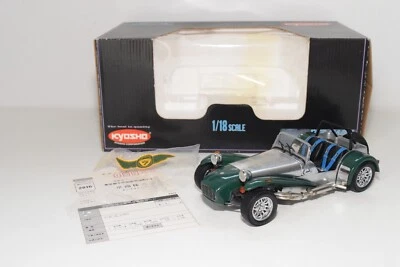 A60 1:18 KYOSHO 7020 CATERHAM SUPER SEVEN VERDE CON SCATOLA CROMATA - Immagine 1 di 4