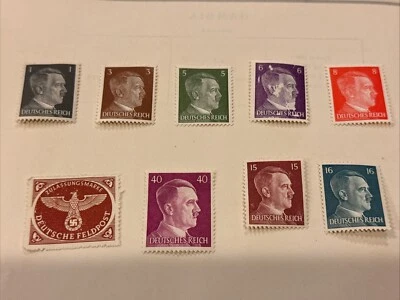 German Stamp Deutsches Reich Rare Collection 1 3 5 6 8 15 16 40 Feldpost - Image 1 of 4