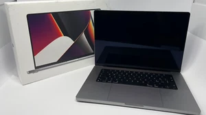 MacBook Pro 16" (2021) - Apple M1 Max- GPU 32C - RAM 64G B SSD 1TB Grey - Photo 1/4