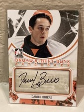 2011-12 ITG BROAD STREET BOYS DANIEL BRIERE AUTO AUTOGRAPH ORANGE VERSION