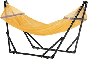 Hammock Chair Swing Hammock Portable w/ Stand Included Outdoor Hammock Foldable - Picture 1 of 7