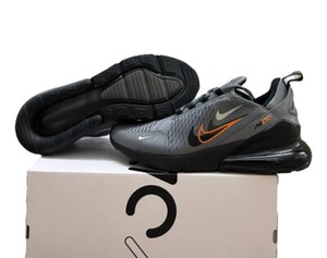 Nike Air Max 270 Orange Grey Black FN7811 001 Mens Size 12.5 No Lid