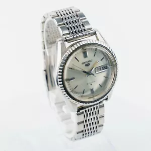 SEIKO Seiko5 6119-8030 Men's Automatic Watch Calendar Vintage Japan Made #1645 - Picture 1 of 17