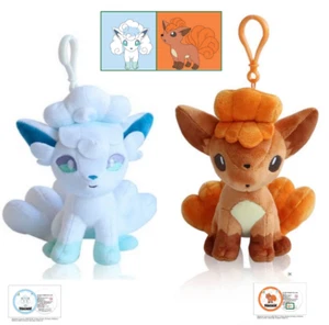 Pokemon Alola Vulpix Plush Keyring Bag Charm Clip Embroidered 12*15 cm +Tracking - Picture 1 of 10