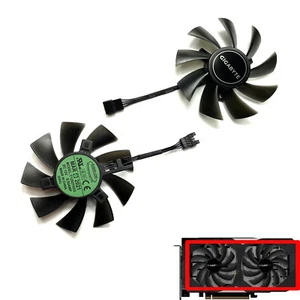 Ventilateur refroidissement carte graphique neuf pour Gigabyte RTX2060 GTX1660ti 1660S 1650 T129215SU - Photo 1/18