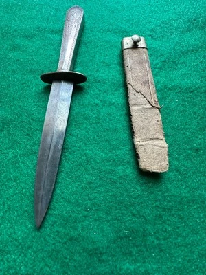 Нож с серебряной ручкой эпохи гражданской войны - Изображение 1 из 4