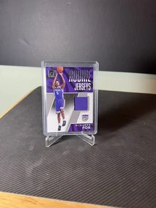 DE'AARON FOX 2017-18 DONRUSS ROOKIE JERSEY KINGS PLAYER WORN PATCH SPURS QQ - Picture 1 of 8