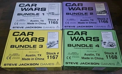 Car Wars Pocket Box Paquetes Los 4 Juegos Steve Jackson Juego de Expansión 1 a 8  Foto 1 de 4